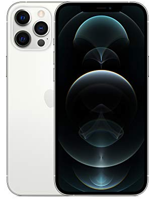 Apple iPhone 12 Pro Max, 128GB, Silver (Renewed)