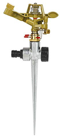 Haushalt International Rasensprenger ca. 20M Kreisregner Metall Impulsregner Rasen Sprenger Sprinkler