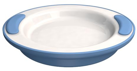 Ornamin Thermoteller Ø 25,5 cm hellblau (Modell 201) / Warmhalteteller, Kinderteller, Esslernteller