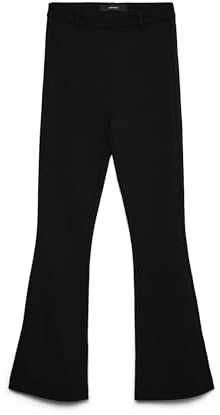 VERO MODA L34Black Pantalon évasé pour Femme Taille Normale