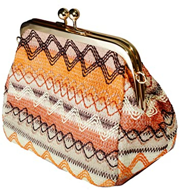 Lin's Liliana Bolso bandolera de paja para mujer, elegante, bolso de noche, respetuoso con el medio ambiente, bolso de playa vintage, tejido a mano, naranja