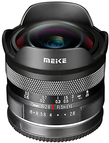 Meike 7,5 mm f2.8 grande apertura messa a fuoco manuale APS-C obiettivo compatibile con fotocamera Fujifilm X Mount Mirrorless X-T3 X-H1 X-Pro2 X-E3 X-T1 X-T2 X-T4 X-T10 X-T20 X-T200 X-A2 X-E1 X30 X70