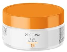 DR.C.Tuna SUN BUTTER Mantequilla Bronceadora con Protección Solar SPF 15 Proporciona Protección UV y Ayuda a Obtener un Bronceado Luminoso. 250 ml / 8.5 fl.oz