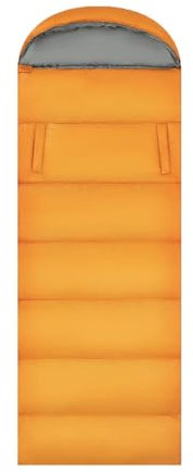 Reiseschlafsack, Schlafsäcke for Erwachsene, leichte tragbare Schlafsäcke mit Armlöchern und Kissen, Campingausrüstung for zwei Personen for Wanderungen bei kaltem Wetter, Familie, 4 Jahreszeiten ( Co