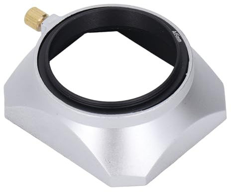 Paraluce da 46 Mm, Paraluce Quadrato da 46 Mm per Fotocamera Digitale Mirrorless, Paraluce Quadrato da 46 Mm, Argento Quadrato