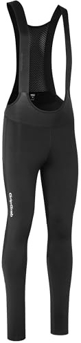 GripGrab PACR Wasserabweisende Winter Bib Tights Herren ohne Polster | Radsport Trägerhose Lang, Winddichte Softshell Konstruktion mit Fleece Isolierung, kombinierbar mit Liner & Bib Shorts