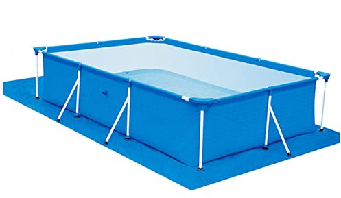 TINEASUR Pool-Kissen Beckenbodenbelag Pool Bodentuch Pooldecke Sandkastenüberdachung Sofa-nahtgreifer Planen Aus Segeltuch Für Den Außenbereich Rundes Bodenkissen Abdeckung Für Pool Blue