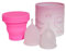 Fio's Menstrual Cup Kit - 2 Menstrual Cups (Size S and L) - Reusable - Leak Proof and Hygenic - Includes Collapsible Sterilizer Cup for Easy Cleaning - Comfortable Period Solution