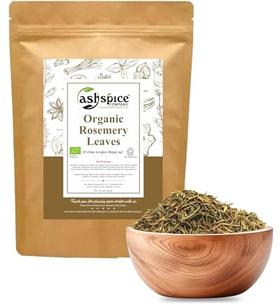 ORGANIC Rosemary Leaf Dried Herbs Premium Quality Certified by Soil Association 50g-1900g (90g)