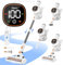 Tikom Cordless Vacuum Cleaner, 40KPa/450W Stick Vacuum Cleaner with LED Touch Screen, Charging Wall Dock, Anti-Tangle, Lightweight Handheld Vacuum for Pet Hair, Hard Floor, Carpet (V500)