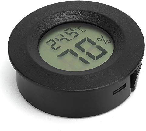 High-Precision Round Digital Thermo-Hygrometer for Home & Nursery, Battery Operated, Accurate Humidity & Temperature Monitor for Baby Room, Compact Design