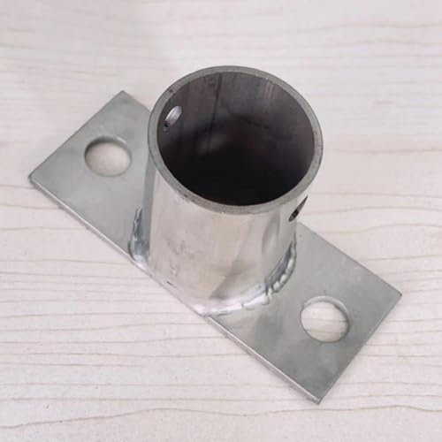 Aufschraubhülse Pfostenträger Pfostenträger mit Vorinstalliertem Loch Und Beschlägen Pergola-Terrassenzaun Pfostenschutz-Reparaturset Runder Pfostenhalter 20, 30, 40, 50, 60, 80, 90, 100, 120, 150, 20