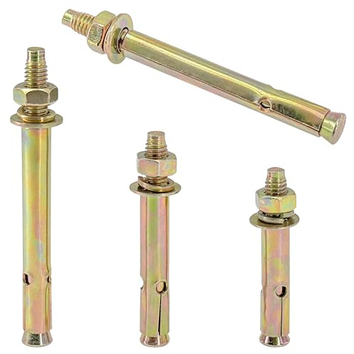 12 PCS Heavy Duty Expansion Bolts - Concrete Anchor Bolts (M6)