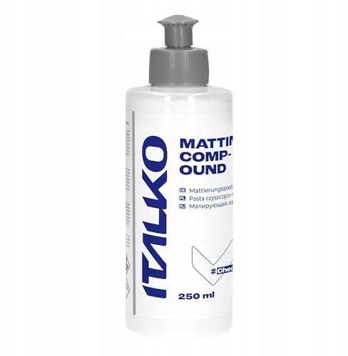 ITALKO Polierpaste 250ml – Schleifpaste Mattierungspaste Hologrammentferner Lackreiniger – Gelber Weißer Grüner Blauer Grauer Kork – Profi Autopolitur für Lackaufbereitung