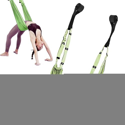 Corde de yoga aérienne, balançoire de yoga aérienne | Sangle d'étirement des jambes pour les grands écarts | Balançoire de hamac de Yoga aérien, équipement d'étirement d'entraînement Anti-gravité fort