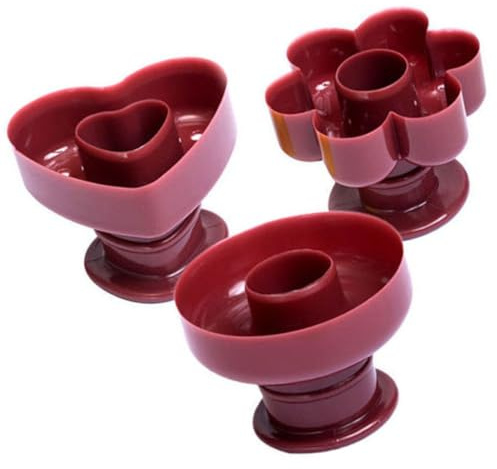 MUELODSIC 3 pezzi Stampi per Dolci da Forno in PP con Forme Fiore e Rotonda per Ciambelle Te Stampo Torte Biscotti per Forno e Forniture Dolci