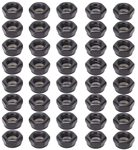 Skateboard Truck Muttrar Kolstål Hardware Kit 40st Longboard Trucks Mutter för Skateboard (Black)