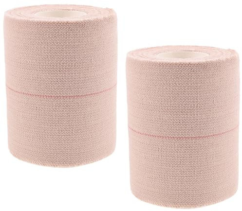 FIXOSHEE 2 Rollen Selbstklebendes Elastisches Baumwolltape 7,5cm X 4,5m Hautfarben Elastische Fixierbinde für Sport und Erste Hilfe