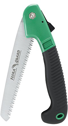 FLORA GUARD Folding Hand Saw, Camping/Pruning Saw with Rugged 7 Professional Folding Saw (Green)