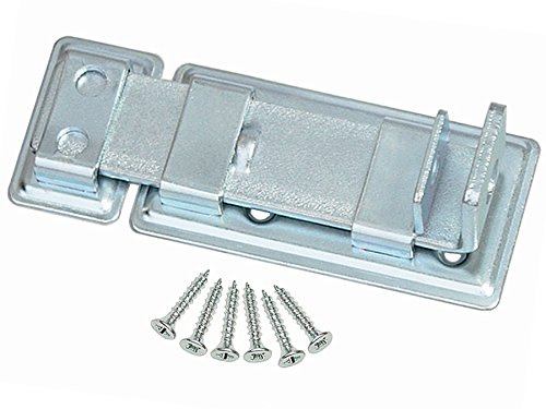 Türschloßriegel Türriegel Schubriegel 130/51 Sicherheits-Schlossriegel (1, Größe 130 weiss verzinkt)