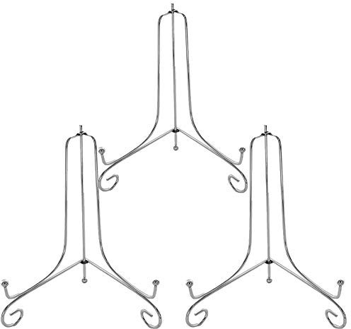 Truly Sweet Candy - Cavalletto in ferro argentato da 20,3 cm – piatto, libro, menu, tela, supporto per matrimonio (3)