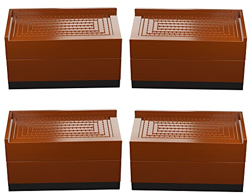 Ggggg 4 elevadores de Muebles, elevadores de Cama, Ascensor Cuadrado, Refuerzo de pie de Cama, Aumento de Altura de 7,5 cm o 15 cm, elevadores de Cama Ajustables para Mesa, Silla, sofá, Dormitorio
