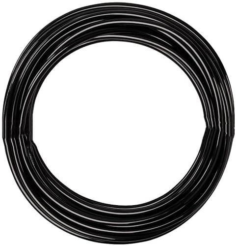 HUAZIZ 12 Meter PolyuréthaneTuyau Pneumatique 6 mm transparent, PU Tuyau Air, Noir