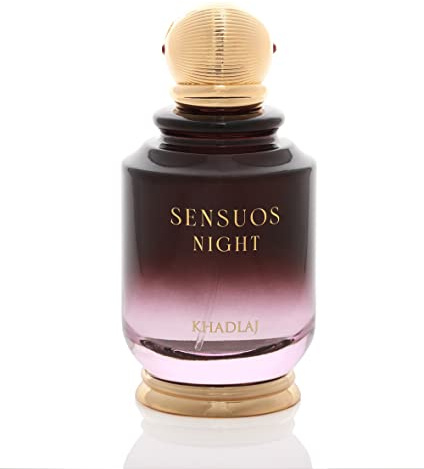 Khadlaj Sensuos Night Eau de Parfum Spray for Unisex, 3.4 Ounce