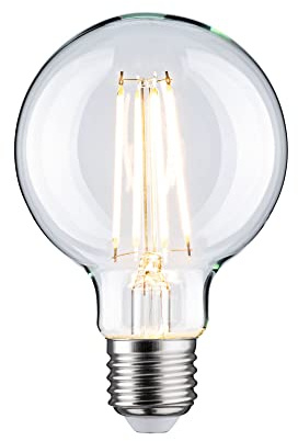 Paulmann 28968 LED Lampe Globe Filament G80 E27 230V 806lm 7,5W 2700K 230V Klar dimmbares Leuchtmittel