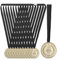 Relaxdays Goldmedaille Kinder, 12er Set, Ø 5 cm, Plastik, mit Band, Medaillenset Kindergeburtstag, Auszeichnung, Gold