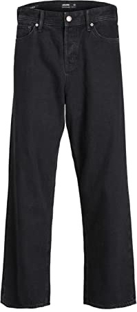 JACK & JONES Pantaloni da uomo a vestibilità ampia JJIALEX JJORIGINAL SBD 755 LN, denim nero, 27W x 30L