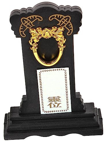 PLAFOPE Memorial Tablet Plastic Offering Plate for Buddhist Worship Temple Furnishing Article for Ancestral Honor and Home Use Practical Sacrificial Tablet