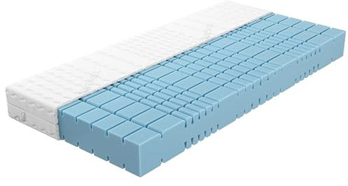 AM Qualitätsmatratzen Premium 7 Zonen Kaltschaummatratze 140x200 H2 - Made in Germany - Oeko TEX zertifizierte Matratze Kaltschaum 140x200-19 cm Hoch - Orthopädische Matratze 140x200cm