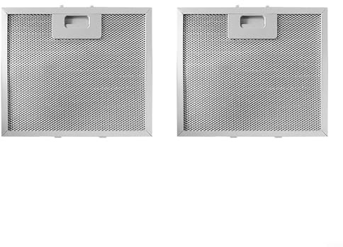 Lot de 2 filtres à graisse en métal pour hotte aspirante 400 x 300 mm