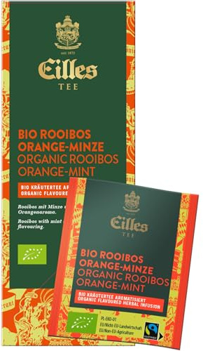 Eilles Teebeutel Bio & Fairtrade Rooibos Orange-Minze 2er-Pack