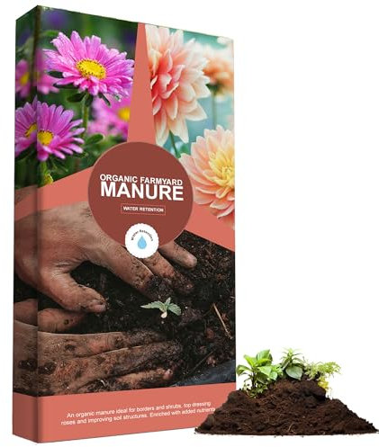 40 Litres Organic Farmyard Manure For Gardeners Encouraging Healthy Plant Growth With Essential Nutrients (1 Bag (40 Litres))