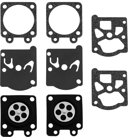 ECSiNG 2 Set Kettensägen Vergasermembran-Reparatur- Und Umbausatz Vergaserdichtung Und Membransatz Kompatibel mit Dolmar PS32 PS35 PS350 PS420 Kettensägen