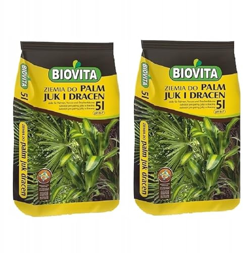 2X Erde 5L für Grünpflanzen - Set - Blumenerde für Zimmerpflanzen, Balkonpflanzen, Gartenpflanzen, Gewächshauspflanzen, Grünpflanzen - Pflanzerde - Zimmerpflanzenerde