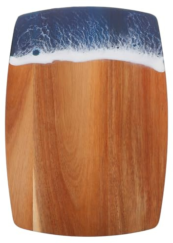 MUCKLILY Chopping Board Made of Acacia Wood Kitchen Chopping Board Steak Chopping Board Chopping Board Large Kitchen Cutting Boards for the Worktop Wood Chopping Board Resin