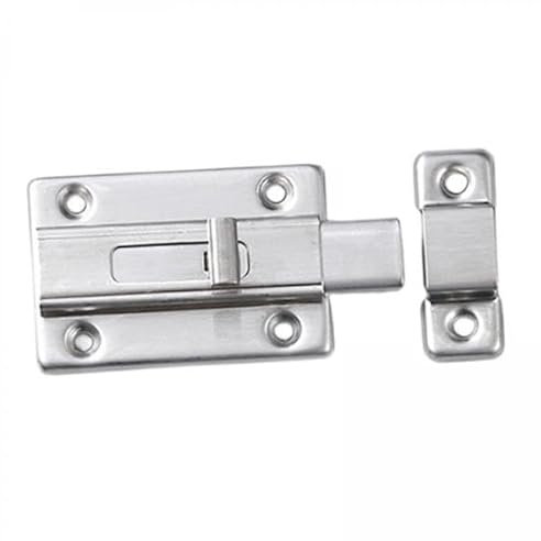 Generic 2x Chiavistello Scorrevole Chiusura a Scrocco Scorrevole Serratura per Porta Montata Su Superficie Serratura a Scrocco Scorrevole Serratura Scorrevole