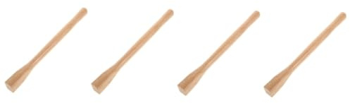 Yardwe 2 Piezas Azada Mango De Madera Cultivador Herramienta Mango De Jardín Mango De Azada De Bricolaje Diez Mango De De Jardín Mango De Reemplazo De Pala Azadas Beige
