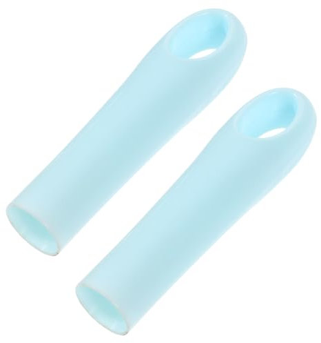 HAWILLOSCH 2 Pcs Broom Handle Grip End Caps 19mm Plastic Replacement Broom Rod Gripper for Household Cleaning Tools, Sturdy Handle Covers Suitable for Kitchen, Bathroom and Garage