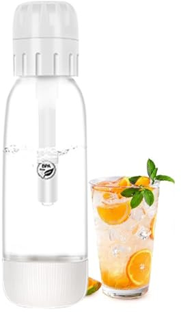 Macchina Per Acqua Frizzante - Creatore di Acqua Gassata con Bolle Regolabili,di Aromi per Drink da Esterno Viaggi Feste