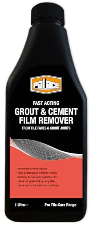 PALACE Grout Film Remover, Tile and Ceramic Cleaner, Cement Residue Remover, 1L