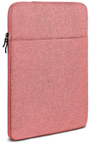 moex Tablet Hülle für Samsung Galaxy Tab S11 Ultra Tasche mit Reißverschluss und Fach für Zubehör, Nylon Stoff Sleeve weich Gepolstert, Schutzhülle Minimalistisch Dash Case, Rosa