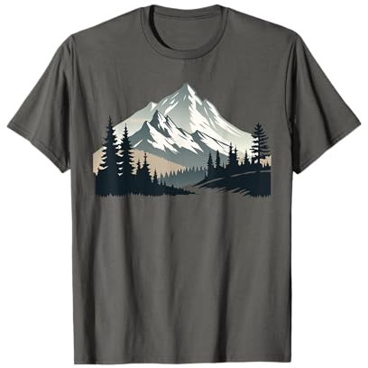 Les Montagnes des Alpes dans la forêt avec des Arbres Nature Les Montagnes T-Shirt