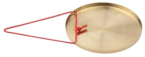 Platillos de Mano Platillos de Gong mano 15cm, instrumentos percusión cobre y latón con martillo juego redondo
