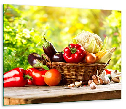 Plaque de protection universelle pour plaque de cuisson 60 x 52 cm 1 pièce Pour plaques de cuisson Protection contre les éclaboussures Planche à découper en verre trempé