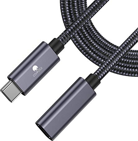 CONMDEX USB C Verlängerung Typ C Stecker auf Buchse 0,5M Kabel USB3.2 Gen2 Verlängerungskabel (10Gbit/s),100W Lade,4K Video Sync Datenladekabel Kompatibel mit PSVR2 M1 M2 MacBook,Galaxy S23/S22,Tab S8