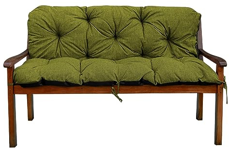 Garden Factory Gartenbankauflage Bankauflage Bankkissen Sitzkissen Polsterauflage V2 (100x60x50, Limette)